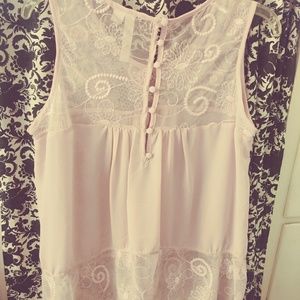 Sheer lace top